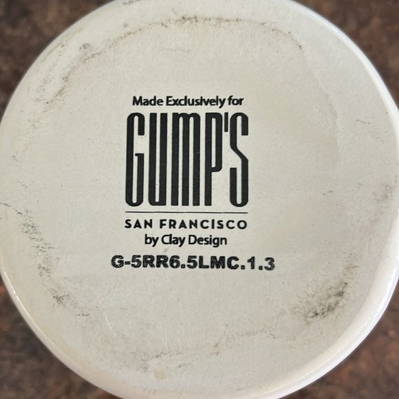 Gumps San Francisco Nutcracker coffee mug by Clay design white ceramic 14oz - Picture 6 of 7